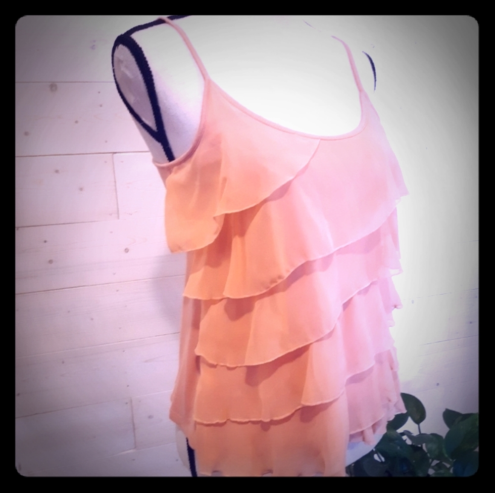 Blouse Layering Tops Camisole Peach